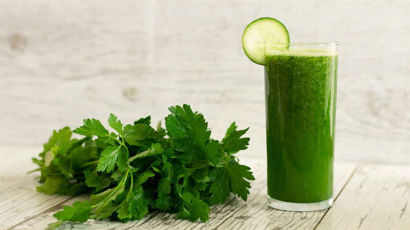 Cucumber parsley juice